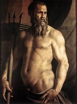 Agnolo Bronzino : Portrait of Andrea Doria as Neptune